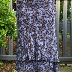 fairycore floral ruffle skirt! fits L/XL